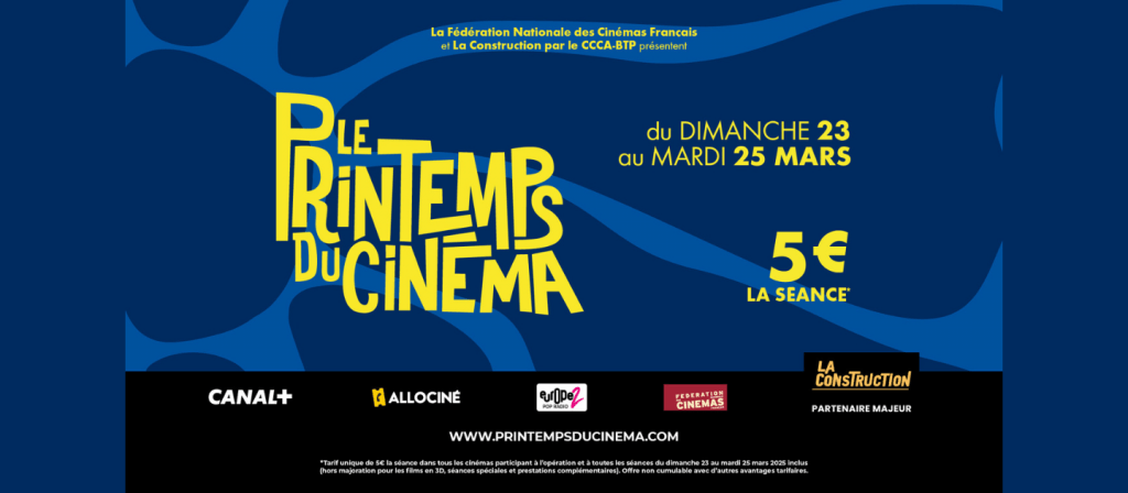 actualité PRINTEMPS DU CINE 23 AU 25 MARS